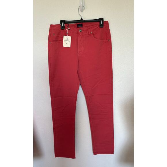 Untuckit Men's El Circo Red Straight Leg Pants 32x32 - Picture 1 of 5